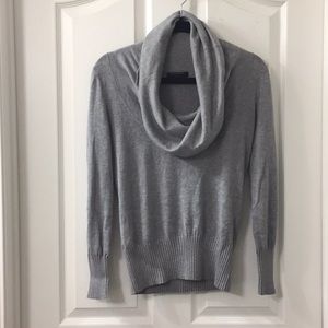 Banana Republic Petite S Gray Cowl Neck Sweater